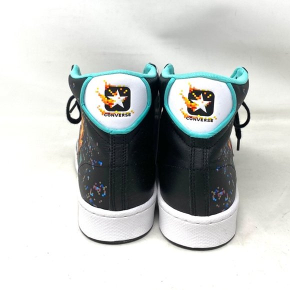 Converse Pro Leather Basketball High NBA Jam Shoes Black Men's Sneakers 171313C - Picture 10 of 11